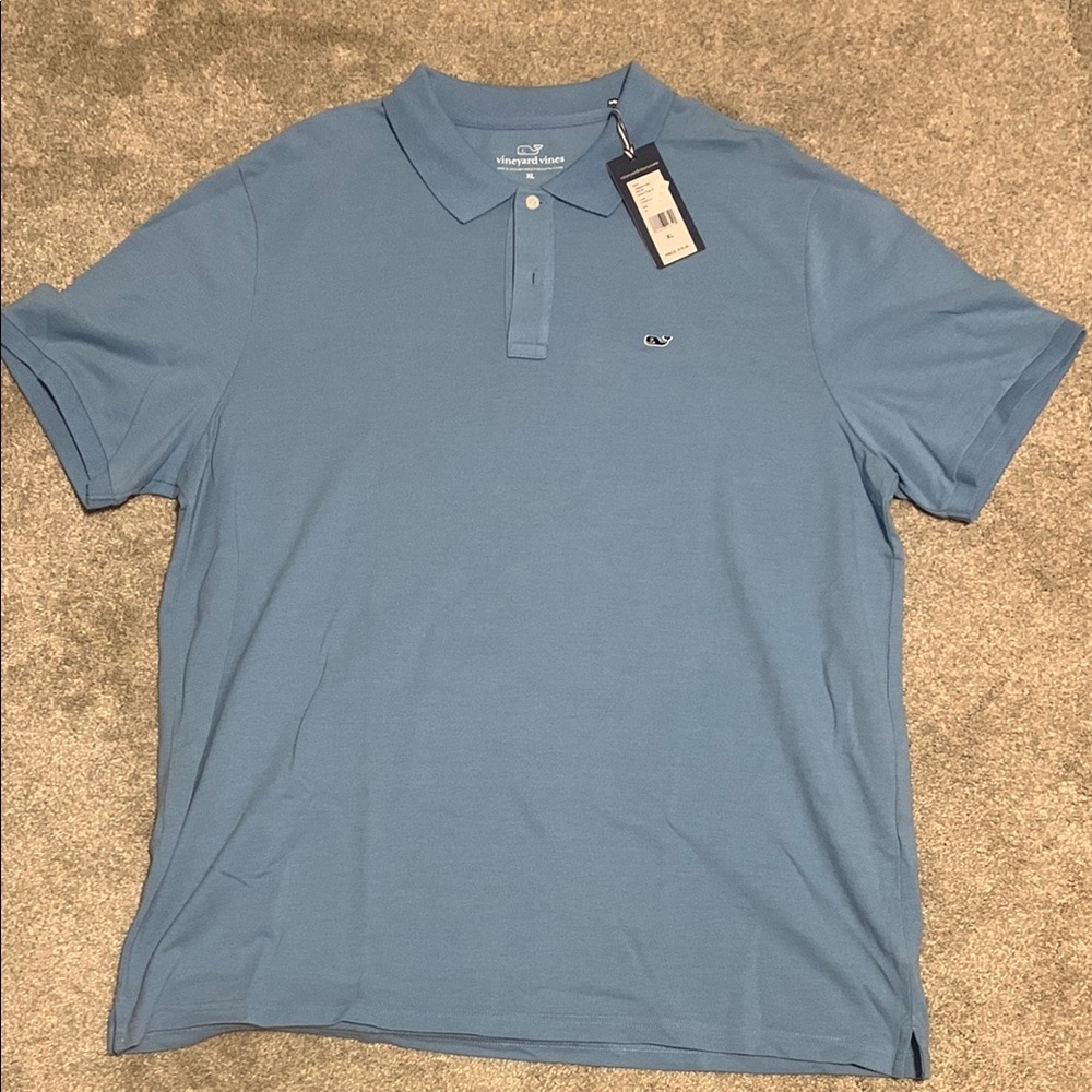 Vineyard Vines Blue Polo Shirt Classic Style